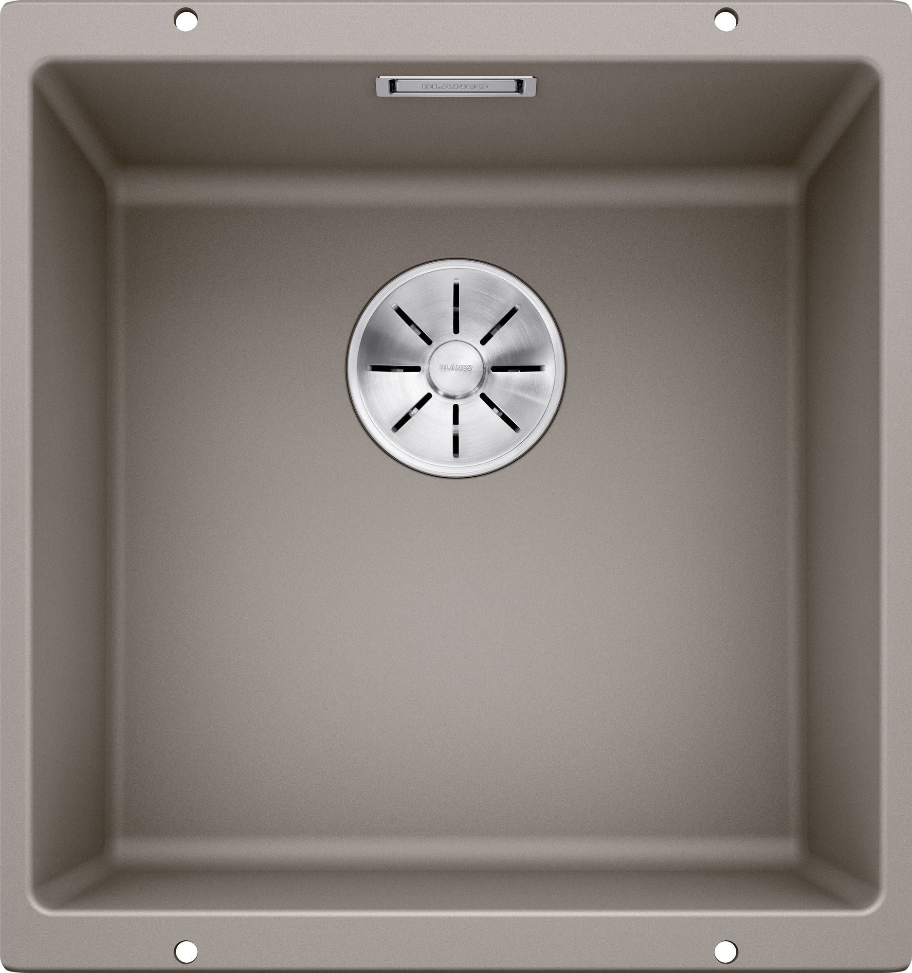 Chiuveta de bucatarie, montare sub blat, Subline 523429, silgranit trufe, 430 x 460 mm, Blanco